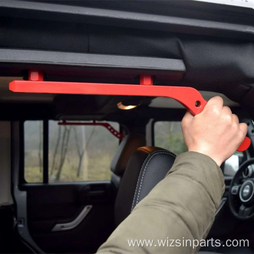 Red Rear Aluminum Grab Handle Je Wrangle